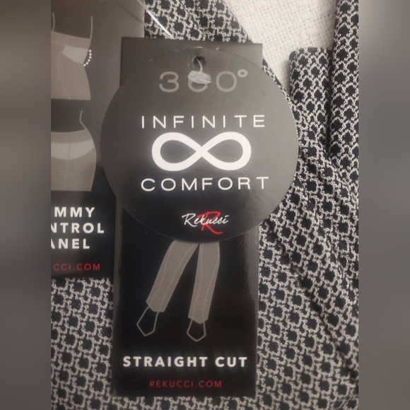 REKUCCI infinite comfort straight cut tummy control pull on pants 24W nwt - Picture 6 of 12